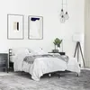 Image de vidaXL Cadre de lit sans matelas noir 140x190 cm