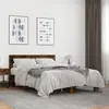 Image de vidaXL Cadre de lit sans matelas chêne fumé 135x190 cm