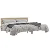 Image de vidaXL Cadre de lit sans matelas chêne sonoma 200x200 cm