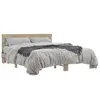 Image de vidaXL Cadre de lit sans matelas chêne sonoma 150x200 cm