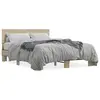 Image de vidaXL Cadre de lit sans matelas chêne sonoma 140x190 cm