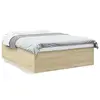 Image de vidaXL Cadre de lit sans matelas chêne sonoma 160x200 cm