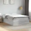 Image de vidaXL Cadre de lit sans matelas sonoma gris 140x190 cm