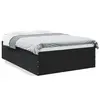 Image de vidaXL Cadre de lit sans matelas noir 120x190 cm