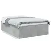 Image de vidaXL Cadre de lit sans matelas gris béton 120x190 cm