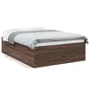Image de vidaXL Cadre de lit sans matelas chêne marron 120x190 cm
