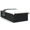 Image de vidaXL Cadre de lit sans matelas noir 100x200 cm