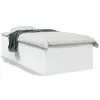 Image de vidaXL Cadre de lit sans matelas blanc 90x190 cm