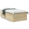 Image de vidaXL Cadre de lit sans matelas chêne sonoma 90x190 cm