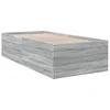 Image de vidaXL Cadre de lit sans matelas sonoma gris 90x190 cm