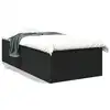 Image de vidaXL Cadre de lit sans matelas noir 75x190 cm