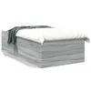 Image de vidaXL Cadre de lit sans matelas sonoma gris 75x190 cm