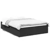 Image de vidaXL Cadre de lit sans matelas noir 120x190 cm