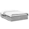 Image de vidaXL Cadre de lit sans matelas sonoma gris 120x190 cm