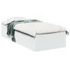Image de vidaXL Cadre de lit sans matelas blanc 90x200 cm