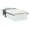 Image de vidaXL Cadre de lit sans matelas blanc 90x190 cm