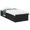 Image de vidaXL Bedframe bewerkt hout zwart 90x190 cm