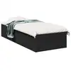 Image de vidaXL Cadre de lit sans matelas noir 90x190 cm