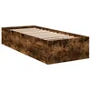 Image de vidaXL Cadre de lit sans matelas chêne fumé 90x190 cm