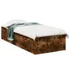 Image de vidaXL Cadre de lit sans matelas chêne fumé 90x190 cm