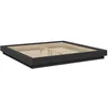 Image de vidaXL Cadre de lit avec lumières LED sans matelas noir 180x200 cm