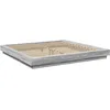 Image de vidaXL Cadre de lit et lumières LED sans matelas sonoma gris 180x200cm