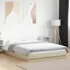 Image de vidaXL Cadre de lit avec lumières LED sans matelas140x190 cm