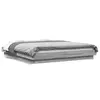 Image de vidaXL Cadre de lit sans matelas sonoma gris 160x200 cm