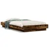 Image de vidaXL Cadre de lit sans matelas chêne fumé 90x190 cm
