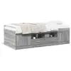 Image de vidaXL Lit de jour avec tiroirs sans matelas sonoma gris 75x190 cm