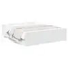 Image de vidaXL Cadre de lit avec tiroirs sans matelas blanc 150x200 cm