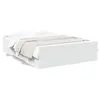 Image de vidaXL Cadre de lit avec tiroirs sans matelas blanc 140x190 cm