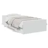 Image de vidaXL Cadre de lit avec tiroirs sans matelas blanc 90x190 cm