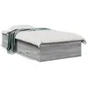Image de vidaXL Cadre de lit avec tiroirs sans matelas sonoma gris 90x200 cm