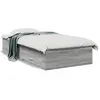 Image de vidaXL Cadre de lit avec tiroirs sans matelas sonoma gris 90x190 cm