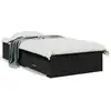 Image de vidaXL Cadre de lit avec tiroirs sans matelas noir 75x190 cm
