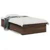 Image de vidaXL Cadre de lit avec tiroirs sans matelas chêne marron 75x190 cm