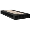 Image de vidaXL Cadre de lit sans matelas noir 90x190 cm