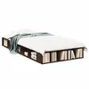 Image de vidaXL Cadre de lit sans matelas chêne marron 75x190 cm