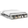 Image de vidaXL Cadre de lit sans matelas sonoma gris 150x200 cm