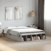 Image de vidaXL Cadre de lit sans matelas gris béton 120x190 cm