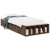 Image de vidaXL Cadre de lit sans matelas chêne marron 75x190 cm