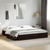Image de vidaXL Cadre de lit avec tiroirs sans matelas noir 200x200 cm