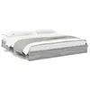 Image de vidaXL Cadre de lit avec tiroirs sans matelas sonoma gris 180x200 cm