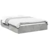 Image de vidaXL Cadre de lit avec tiroirs sans matelas gris béton 150x200 cm