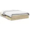 Image de vidaXL Cadre de lit avec tiroirs sans matelas chêne sonoma 135x190 cm