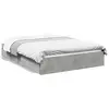 Image de vidaXL Cadre de lit avec tiroirs sans matelas gris béton 135x190 cm