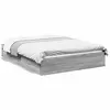 Image de vidaXL Cadre de lit avec tiroirs sans matelas sonoma gris 120x190 cm