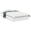 Image de vidaXL Cadre de lit avec tiroirs sans matelas blanc 75x190 cm