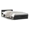 Image de vidaXL Cadre de lit avec tiroir sans matelas noir 90x190 cm